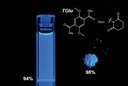 New blue fluorophore breaks efficiency records in both solids and solutions