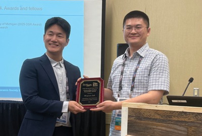Suk wins Outstanding Student Researcher Award