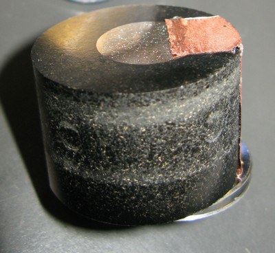 bakelite mounted sample