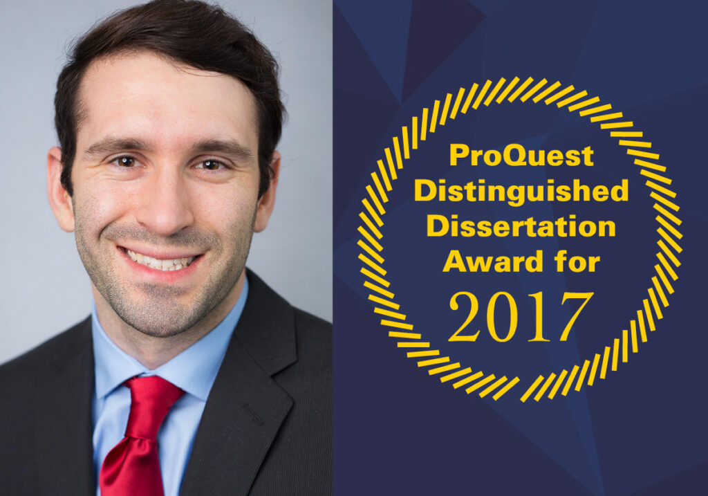 MSE graduate Kevin Golovin receives coveted Distinguished Dissertation Award